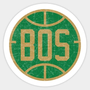 Boston Vintage Basketball Sticker